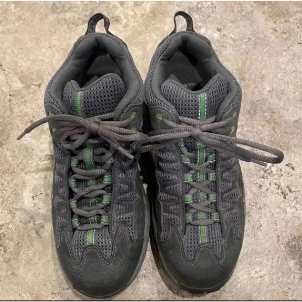 Vasque Velocity Green Gray Hiking Shoes Sneaker Gore-Tex Women 8.5